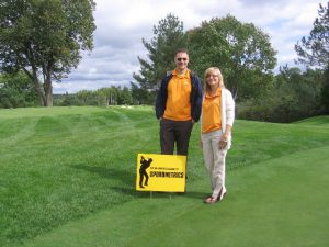 James and Kris at EACO Golf Tournament, 2010
